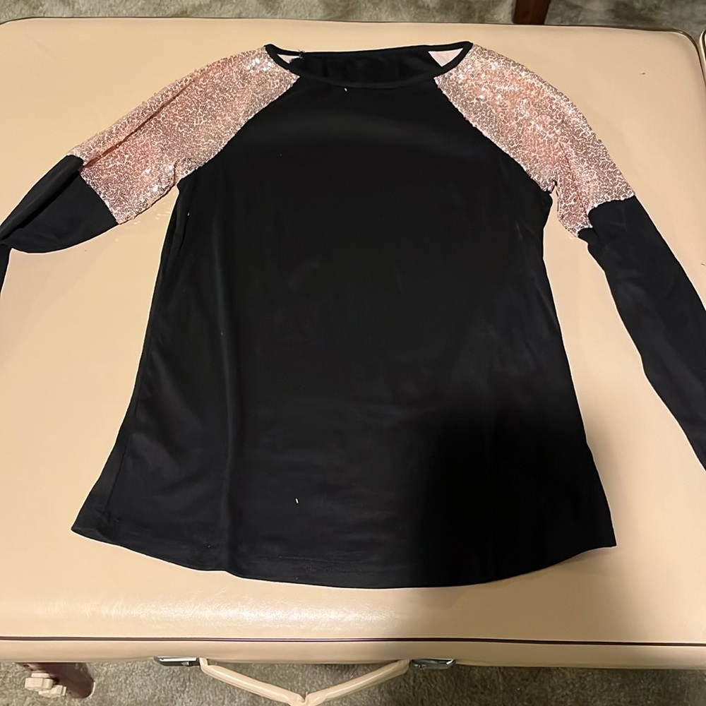 Black and Sequin shirt NWOT